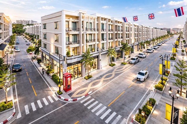 หทัยราษฏร์ รามอินทรา 105-111 ให้เช่าอาคารพาณิชย์ 4ชั้น MRTบางชัน 1.9 กม.พระยาสุเรนทร์ ทำเลถนนใหญ่ ใกล้รถไฟฟ้าสายสีชมพู