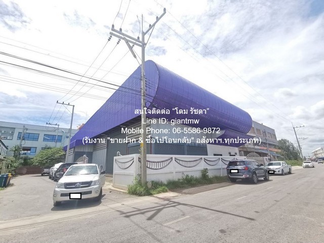 ขายโกดัง 1 ชั้น (800 ตร.ม.)+สำนักงาน+ห้องเก็บของ &amp อื่น ๆ อ.เมืองสมุทรสงคราม (ใกล้ห้างบิ๊กซี พระราม 2) 202  ตร.ว. ราคา 11.5 ล้านบาท