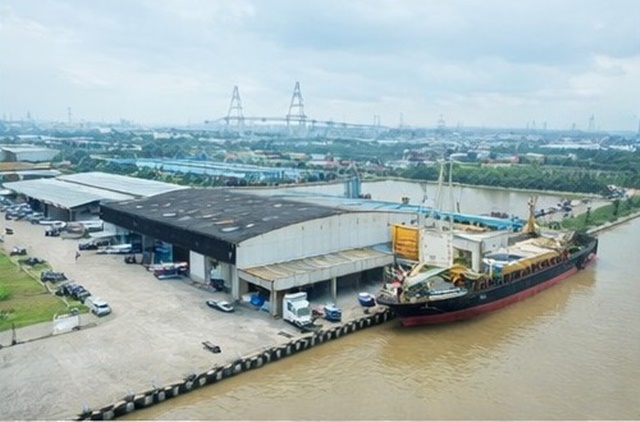 รพ. วิภาราม สมุทรปราการ 650ม. ถ.สุขุมวิท ปู่เจ้าสมิงพราย และท่าเทียบเรือให้เช่าโกดัง ติดแม่น้ำเจ้าพระยา ตลาดสำโรง1.2 กม.