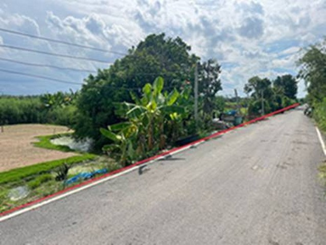 ที่ดินติดถนนลาดยาง 100วา 3.5แสน฿ คลอง12หนองเสือ ในชุมชน o86-3ol-6l6l