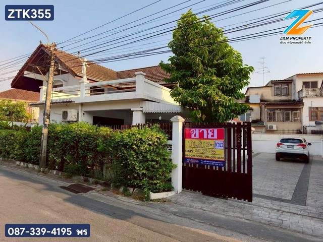 บ้านเดี่ยว 2 ชั้น 93 ตารางวา  ประชาอุทิศ 85  ทำเลศักยภาพตั้งอยู่ตรงข้าม FIKAN Cafe &amp Studio ในบรรยากาศย่านพักอาศัยที่สงบและปลอดภัย