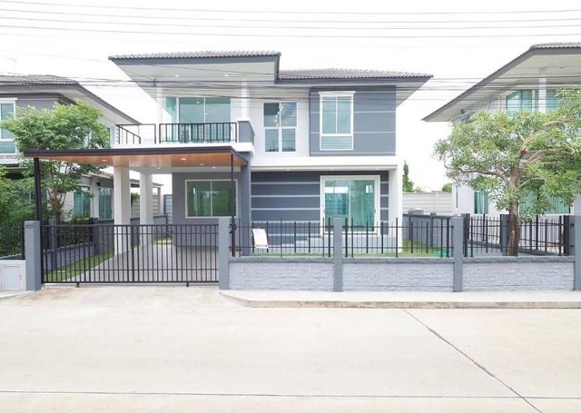 เช่าบ้านเดี่ยว 2 ชั้นหลังมุม รพ.เอกปทุม 2.6 กม. ถ.เลียบคลอง3 4 นอน ต่อเติมครัวใหม่ เพียวเพลส รังสิต คลอง 2 2.4 กม.