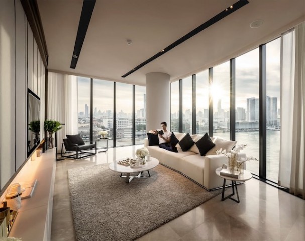 BH4476 ให้เช่าคอนโดหรู Banyan Tree Residences Riverside Bangkok บันยัน ทรี เรสซิเดนซ์ ริเวอร์ไซด์ กรุงเทพ ห้อง 2 ห้องนอน ริมแม่น้ำเจ้าพระยา