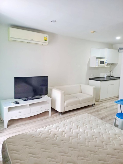 ห้อง Studio ตึกA ชั้น4 25ตร.ม. เครื่องใช้ไฟฟ้าครบ S9 Condo ค.ซักผ้า  ถ.ราชพฤกษ์  MRTบางรักใหญ่ รัตนาธิเบศ 1น้ำ