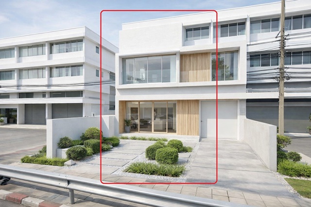 ตลาดสดห้วยขวาง 1.4 กม. BTS สะพานควาย 900ม. อินทามระ10-14  ให้เช่าอาคาร 4.5ชั้น 2คูหาหลังมุม ติดกัน 28ตร.วา. 448ตร.ม. ม.ศรีปทุม พญาไท 4นอน