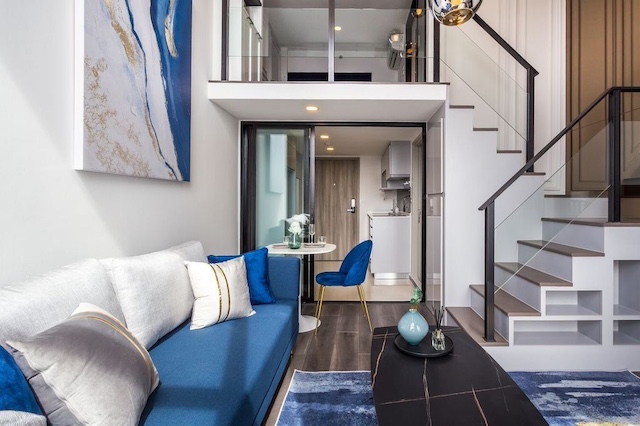 BH3867 ให้เช่าและขาย คอนโด1 ห้องนอน 1 ห้องน้ำ Knightbridge Space Ratchayothin Duplex 2 ชั้น