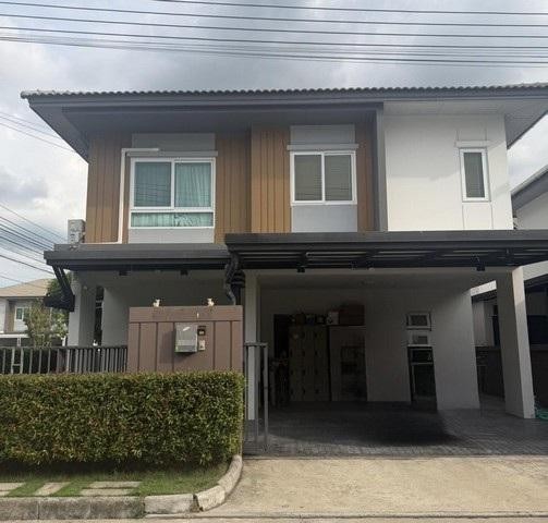 ขายบ้านแฝด หลังมุม โครงการ เซนส์ ซอยสายไหม 56 หน้าบ้านหันทางทิศเหนือ