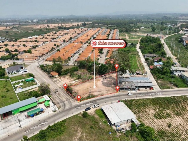 ขายที่ดินติดถนนหลัก หนองไม้แก่น พัทยา ใกล้หมู่บ้านรวิพร ทำเลธุรกิจ TP-L1816