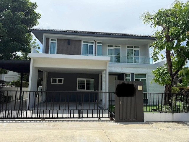 BH4424 ให้เช่าบ้านเดี่ยว 2 ชั้น มัณฑนา 2 บางนา กม.7 บ้านหลังใหญ่พร้อมโซลาร์เซลล์และ EV Charger ใกล้เมกาบางนา
