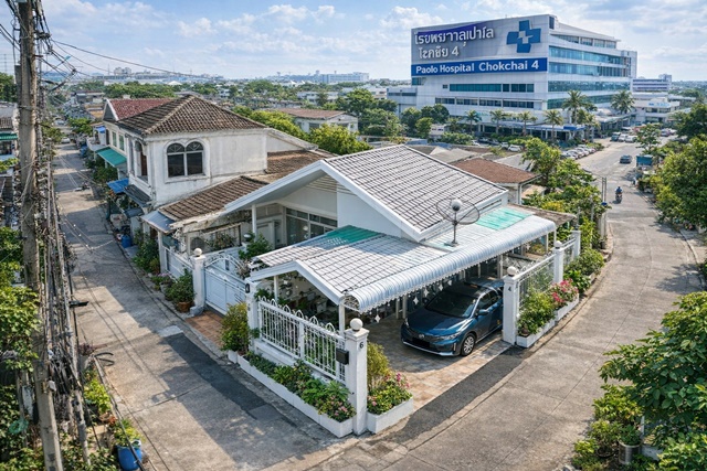 MRTโชคชัย 4 1.8กม. รพ. เปาโล โชคชัย4 1.2กม. ทำเลลาดพร้าว บ้านชั้นเดียวกว้างขวาง 2นอน 2น้ำ 44ตร.ว. 176ตร.ม. ตลาดโชคชัย 4 500 ม.