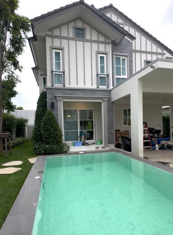 บ้านPool villa  Villaggio3 ศรีนครินทร์บางนา 4 นอน full furnished ใกล้Megaบางนา พร้อมอยู่