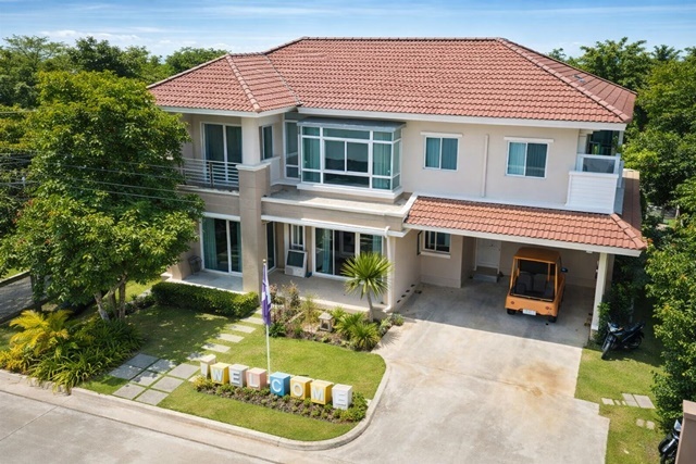 ให้เช่าคฤหาสน์ใหญ่มาก 4นอน ซอยมิสทีน มอเตอร์เวย์ พลูวิลล่า ร่มเกล้า สุวรรณภูมิ RIS Sunroof รับแสงธรรมชาติ 3น้ำ วิวติดสระว่ายน้ำ 70ตร.ว.