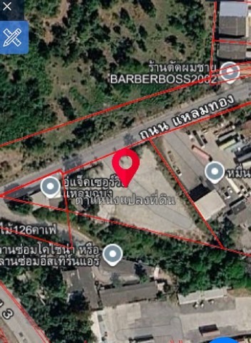 เช่าที่ดิน 2.5 ไร่ ที่ดินถมแล้วเหมาะสำหรับจอดหัวลาก  ใกล้วัดแหลมทอง ศรีราชา ชลบุรี