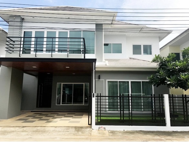 BH4001 ให้เช่าบ้านเดี่ยว 2 ชั้น หมู่บ้านรัชชา 5 ราชพฤกษ์ กาญจนาภิเษก บ้านหรู พร้อมอยู่ ใกล้พระราม 5