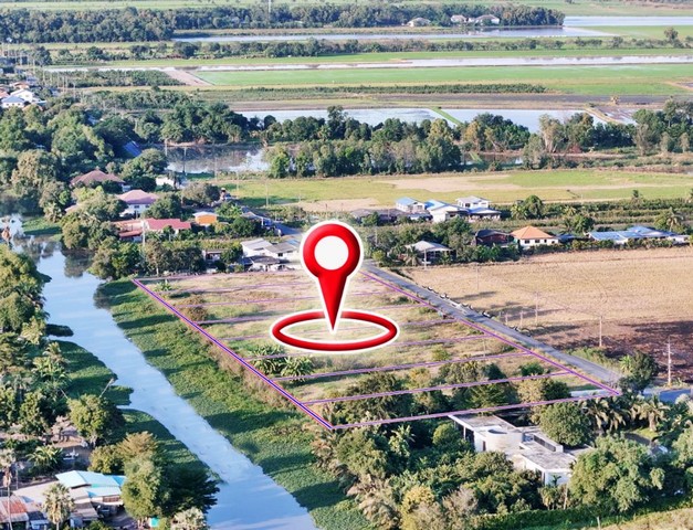 ค้าขายได้ ติดถนนลาดยาง ติดคลอง16ใกล้ มศว.องครักษ์ ที่ดินถมแล้ว เกือบ1ไร่ T.o86-3ol-6l6l