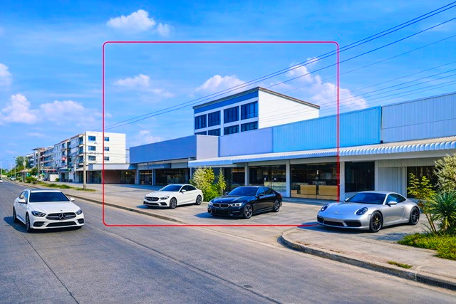 ให้เช่าศูนย์ซ่อมรถพร้อมกิจการ  พร้อมอาคารพาณิชย์ 4คูหา แม็คโคร ปทุมธานี 700ม. 10นอน 4น้ำ 340 ตร.ว. 2360 ตร.ม.