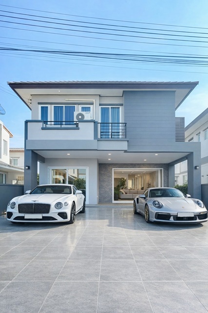 ติดแอร์ทุกห้องนอน  ถูกสุดในโครงการ 45ตร.วา. ขายขาดทุน30% ขายบ้านเดี่ยวใหญ่ 2 ชั้น บางพระ 3 นอน 3 น้ำ รร.อัสสัมชัญ ศรีราชา 2.6 กม.