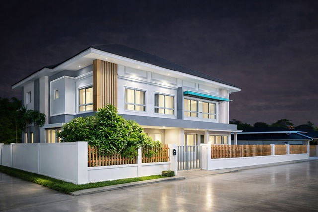 บ้านคลองสวน  800 ม. โลตัส ประชาสามัคคี 3 นอน 2 น้ำ 35 ตร.ว. 140 ตร.ม. บ้านแฝด 2 ชั้น ประชาอุทิศ90